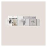 Zeitschriftenhalter aus transparentem Acryl, Wandmontage, 60 cm, modernes Bücherregal für Broschüren, Flyer und Zeitschriften, schlankes Design für Zuhause und Büro