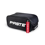 PASTE Schuhtasche Schwarz - Wasserabweisende Schuhtasche für Reise, Sport und Alltag, Schwarz mit Tragegriff - Schuhbeutel für Fußball, Tennis und Golf