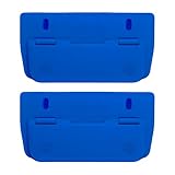 Taschenlocher Kunststoff, Mini Locher, Set 2 Taschenlocher Mini Locher zum Einheften, mit Haftnotizen, für 8 cm Lochung mit 12 cm Skala, für Schule Büro Haushalt, Farbe Blau