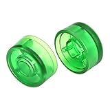 TOGEVAL 2 Stück Teiliges Grüne Gitarren Effektpedal Fußschalter Aufsätze Langlebige Einfache Installation Schützende Tasterkappen für Besseren Druckpunkt und Verlängerte Pedallebensdauer