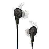 Bose QuietComfort 20 In-Ear-Kopfhörer (Acoustic Noise Cancelling, geeignet für Apple Gerät, 3,5 mm Klinkenstecker, 1,32 m Kabellänge) schwarz