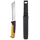 Fiskars 340150-1001 Erntemesser für Lebensmittel und Gartenarbeit, Schwarz/Orange