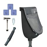 laxreheye Urinal für Garage - Wandumsteller | Wand-WC mit geruchsabweisendem Deckel für Camping, Arbeit, öffentlicher Park, Garage, Fitnessstudio, Schuppen, Haus, Hinterhof