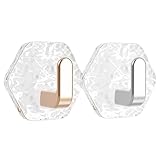 Ceprznvey Badezimmer-Haken, Handtuchaufhänger, robustes Regal, selbstklebende Wandhalterung, platzsparendes Design, Wohnheim, Wohnheim, Wohnung, 6,4 x 5,7 cm, platzsparender Badezimmer-Haken