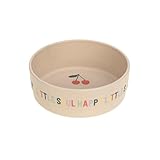 LÄSSIG Kinder Schüssel Schälchen Kindergeschirr ohne Melamin, BPA-frei, für Spülmaschine und Mikrowelle/Bowl Happy Fruits Cherry