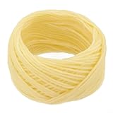 Sisinkal Bio-Hanf-Bienenwachs, 90 m, natürliches Kerzenherstellungszubehör, Baumwollkern, handgefertigte Dochte für Behälter, Kerzen, Teelichter, Votivkerzen, DIY-Projekte zu Hause (hellbraun)