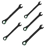 Mirweon Fortschrittlicher Doppelend-Ratschenschlüssel mit verlängerten Drehmomenten, Hebelgriff, professioneller Mechaniker-Werkzeugsatz, offener Steckschlüssel