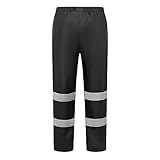 Regenhose Herren Leichte Regen Überziehhose Klassische Reflektierend Outdoor Hose Winddichte Motorrad Regenhosen Schlamm Und Schmutzabweisend Regenkleidung Lang Fahrradhose