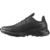 Salomon Alphacross 5 Damen Trailrunningschuhe, Starker Grip, Anhaltender Komfort, Vielseitige Performance, Black, 38 2/3