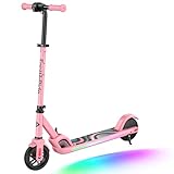 FanttikRide C9 Pro Elektroroller für Kinder ab 8 Jahren, Bunte Regenbogenlichter, 8/12,8/16 km/h, 5 Meilen Reichweite, LED-Anzeige, höhenverstellbar, faltbar, Geschenke für Jungen und Mädchen