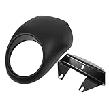 FUNOMOCYA Stylische Und Leicht Zu Installierende Motorradscheinwerferabdeckung Windabweiser Für Matte Schwarze Verkleidung Optimaler Schutz