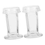 FRCOLOR 2 Stück Glasfärbegefäß Kapazität Transparentes Labor Glasbehälter Langlebig und Einfach zu Handhaben für Mikroskop Objektträger Färbung im Labor und Zuhause