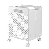 Wäschesammler, Klappbarer Wäschekorb Mit Rollen, Tragbarer Plastik Laundry Baskets Wäschebox, Für Schlafzimmer Bad Schlafsaal Waschküche