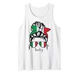 Italienische Wurzeln Italien Mädchen Italien Flagge Tank Top