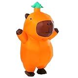 Yeffute Aufblasbares Capybara-Kostüm für Erwachsene, aufblasbares Halloween-Kostüm, lustige Tier-Kostüme (braun)
