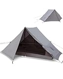 OneTigris HILLRIDGE Ultraleicht Zelt 1 2 Personen wasserdicht 3000 mm 3 Jahreszeiten Campingzelt Doppelschicht Moskitoschutz Kleines Packmaß für Camping Wandern Outdoor(1,2 kg)