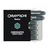Caran d'Ache Tintenpatronen Chromatics6 Stück Vibrant Green