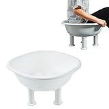 Hüftbadewanne,Tragbares Sitzbadewanne für Hämorrhoiden und Dammbehandlung, Linderung von Entzündungen von Vagina oder Anus (Weiss)