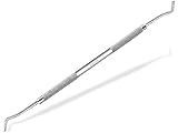Eckenheber für Fußnägel Edelstahl Fußpflegeinstrument mit langen geschliffenen Enden - Fußpflege Nagelheber Nagelpflege Doppelinstrument Pediküre-Instrument vom Fachhandel