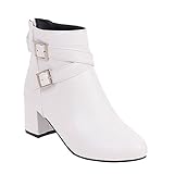 Damen Stiefeletten, Gefüttert Bequeme Jodhpurstiefelette Schnürstiefeletten Weite H mit Absatz Beige Damenstiefeletten Stiefeletten Kurzstiefel Reißverschluss Niedriger Ankle Boots Winterstiefel