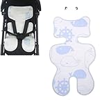 Buggy Einlage Sommer, Anti Schwitz Einlage Kinderwagen, Kühlende Auflage Kinderwagen, Buggy Sitzauflage, Kindersitz Auflage Sommer, Atmungsaktive Sitzauflage Babyschale, Kinderwagen Bezug Matratze