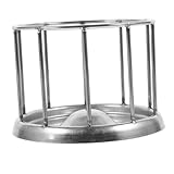 ibasenice Schildkrötenzubehör Schildkrötenfutter Reptilienfüße Futterbehälter für Reptilien Terrarium-Zubehör Futternapf für Reptilien Futternäpfe für Terrarien Rostfreier Stahl Silver