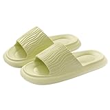 Badeschuhe Damen Badelatschen Herren, Hausschuhe Damen Weiche, Wolken Pantoletten Weisse, Schlappen Herren Original rutschfeste, Schwarze Slipper Ergonomische Schnelltrocknende Badeschlappen Latschen