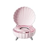 Shell Lamp Bluetooth Speaker Desktop Ornament Beruhigend Weiß mit Atmosphäre Licht Lärm Freund