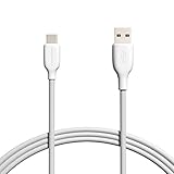 Amazon Basics Schnellladekabel, USB-C auf USB-A-2.0, 480 MBit/s, USB-IF-zertifiziert, für Apple iPhone 15, iPad, Samsung Galaxy, Tablets, Laptops, 1.8 m, weiß