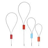 Baluue 50 Stück 30cm Draht Dichtungsplomben aus 3A Stahl Sicherer Logistikverschluss für Expressversand und Hafen Tragbar und Einfach zu Bedienen Zufällige Farbe Zufällige Farbe