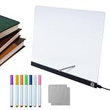 Dopsyesn LCD Schreibtafel - Leuchtende LED Trockenabwischbare Tafeln,Kreatives Wiederbeschreibbares Memo Notizbrett Für Bildung Freizeit Lernen Basteln Sport Übungen Spiele