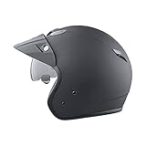 MTR Jet Sun Jethelm mit Sonnenblende, ECE Zertifiziert, Mopedhelm mit Helmschirm, Herren & Damen Helm Motorrad, Leichter Motorradhelm mit Sonnenblende, Ideal als Rollerhelm & Vespahelm, L
