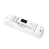 BC-844 DIM/CT/RGB/RGBW LED-Lichtleisten-Controller 4-Kanal-Schalterdimmer 12V-24V Lichtleiste DMX512 RDM-Decoder OLED-Bildschirm
