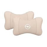 2PCS Auto Nackenkissen, für Opel Grandland X SUV Plugin Hybrid 2019-2023 2024 2025 Autokissen Aus Leder Und Memory Foam Reisekissen Zur Nackenstütze Kopfstütze Autositz,B