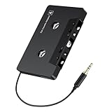 Kitgody Kassettenadapter für Autoradio, Auto-Audio-Kassette auf AUX-Adapter, 3,5-mm-AUX-Kabeladapter für Auto, Schwarz