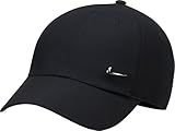 Nike, Dri-Fit Club, Hut Mit Visier, Schwarz/Metallisches Silber, M/L, Unisex Erwachsener