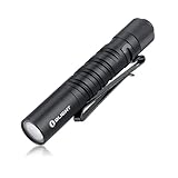 OLIGHT I3T EOS Mini LED Taschenlampe 180 Lumen 60m Reichweite, kleine und schlanke Taschenlampe mit Endkappenschalter Wasserdicht IPX8, AAA Batterie, für Camping, Jagd, Ourdoor und Notfall (Schwarz)