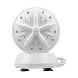 Gadpiparty Sonic Turbinenscheibe Waschmaschine Tragbares Wäsche Tool Für Reisen Kompakte Automatische Reinigungslösung Für Kleidung Und Textilien Einfach Zu Bedienen