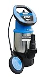Güde Drucktauchpumpe GDT 901 (800 W, 5500 l/h, Förderhöhe 30 m, Druck max. 3 bar, variabel einstellbarer Schwimmerschalter, Edelstahlmantel, 3 Laufräder aus Noryl, 10 m Anschlusskabel, Thermoschutz)