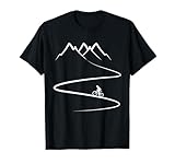 Mountainbike im Gebirge Fahrrad fahren - Berge MTB-Trail T-Shirt