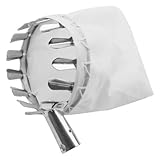 keloppasit Apfelpflücker, Mit Baumwollbeutel, Metall Leichter Obstpflücker, Flexible Pflückhilfe, Durchmesser 15cm, Taschentiefe 20cm, Für Outdoor Garten Obstgärten Bauernhöfe