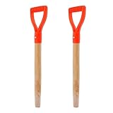 ifundom 2 Stück Ersatzschaufelstiel Ersatz für Schaufelgriff spatenstiel Ersatzgriff Red