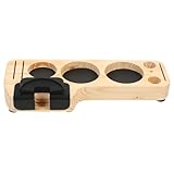 DEARMAMY Espresso-Tampermatte Holz-Kaffeefilter-Tamperhalter Holz-Tamperstation Kaffeepulver-Tamperbasis Für Espressomaschine Zubehör-Organizer Kiefer