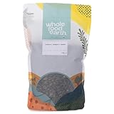 Whole Food Earth Bio-Kürbiskerne roh, gentechnikfrei, ballaststoffreich, proteinreich, aus kontrolliert biologischem Anbau, 1 kg (1 Stück)