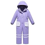 Schneeanzug für – isolierter, mit gefütterter Overall – Winter-Kinderwagen-Schneemobil-Skianzug Protest (Purple, 4-5 Years)