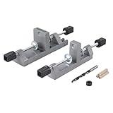 wolfcraft Universal-Holzdübel-Set I 3750000 I Für passgenaue Dübellöcher ohne Messen und Markieren