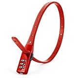 Flintronic Fahrradschloss mit 3-Stellig Zahlencode, Kabelschloss, Zahlenschloss, Leicht Fahrradschloss Fahrradzubehör für Scooter, Motorrad, Roller Fahrrad （Rot）