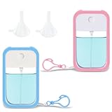 2 Stück 50ml Sprühflaschen Kleine, Wiederverwendbar Mini Feinnebel zerstäuber sprühflasche, Ideal als parfümzerstäuber, parfüm abfüller und parfum zerstäuber für unterwegs für Parfüm, Kosmetik