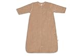 Jollein Schlafsack Baby - 90 cm - Biscuit - Baumwolle - 2.5 bis 3.5 TOG - Abnehmbare Ärmel - Oeko-TEX Zertifiziert - Baby Schlafsack - Winterschlafsack - Auch für Frühling & Herbst
