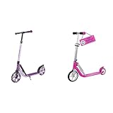 HUDORA BigWheel® 205 Advanced Scooter - Komfortabler Aluminium-Roller für bis zu 100kg & Little Big Wheel Scooter Magenta Roller Kinder - Verstellbare Lenkerhöhe von 68 bis 74 cm